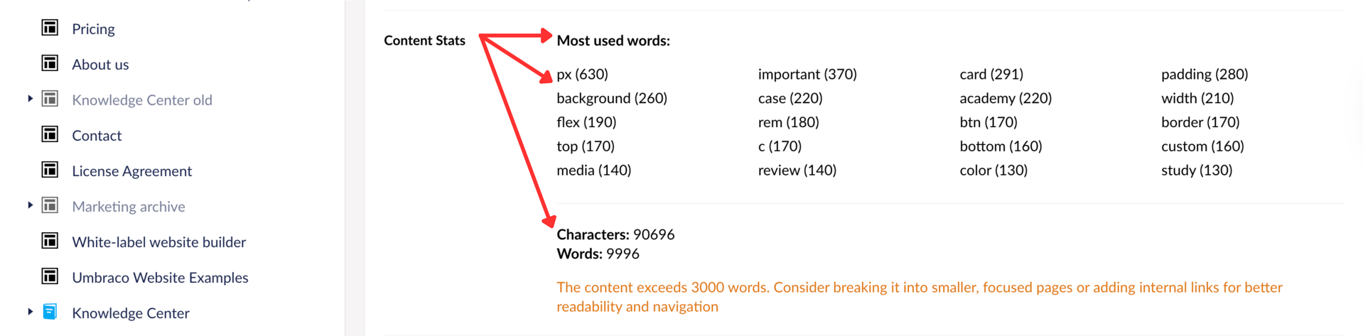 STEP 4. Content Stats in ByteEditor