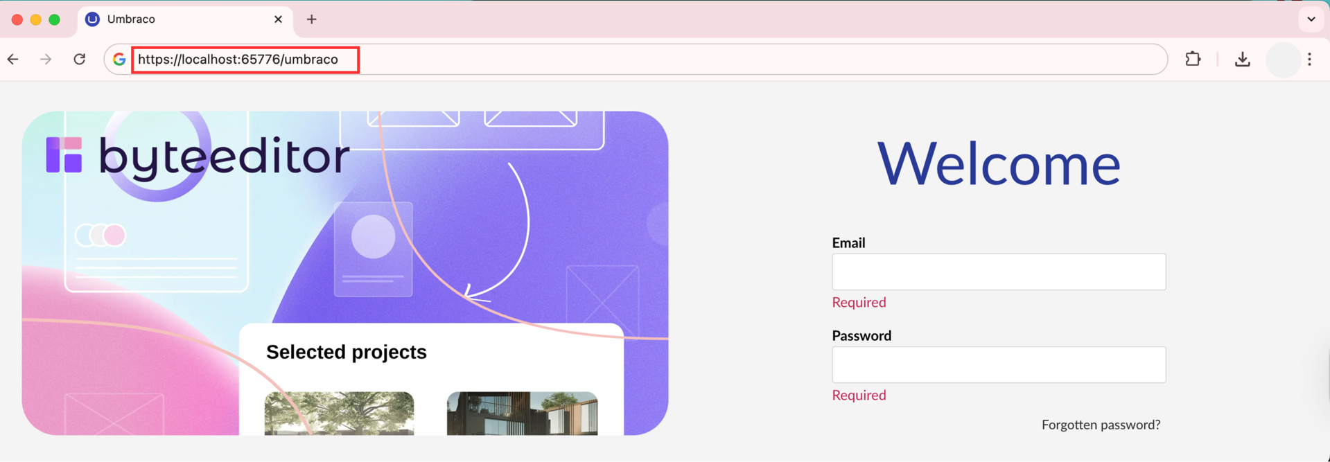 How to log in and access the ByteEditor Back Office