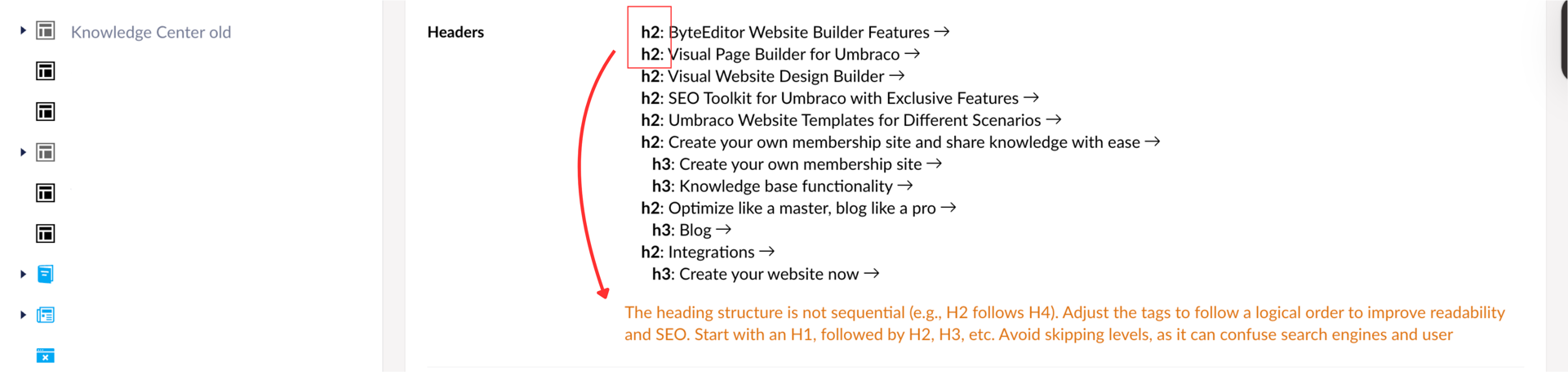 STEP 3: Headers management in ByteEditor