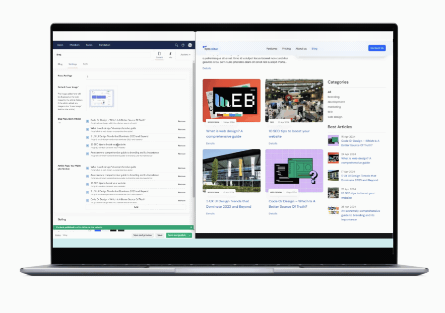 Create your Blog in Umbraco | ByteEditor Blogging Features