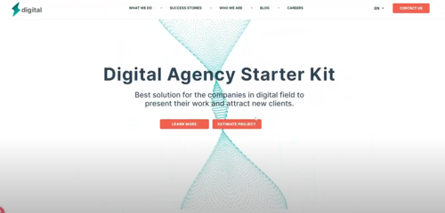 Digital Agency Starter Kit for Umbraco Home Page Screenshot