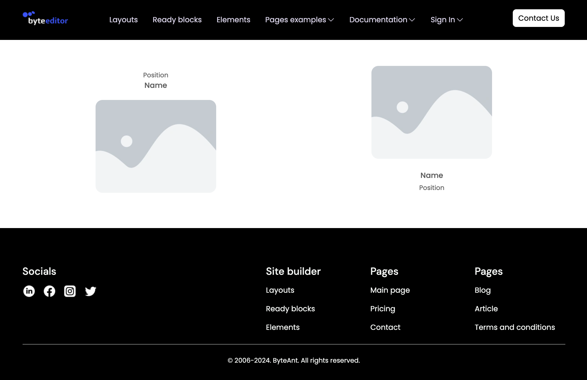 Custom CSS for the Team Member Card element โ ByteEditor